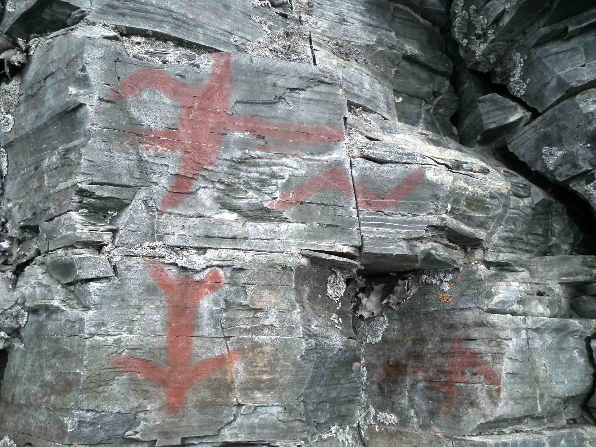 ferris lake pictographs one panel